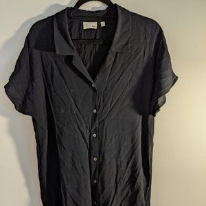 Aritzia Black Shirt Dress